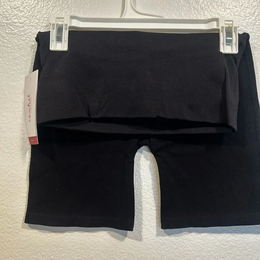 Ingrid & Isabel Black Women's Maternity Bike Shorts